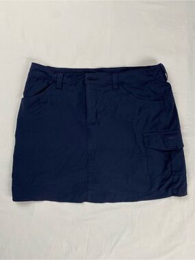Eddie Bauer Navy Skort with Logo Tag